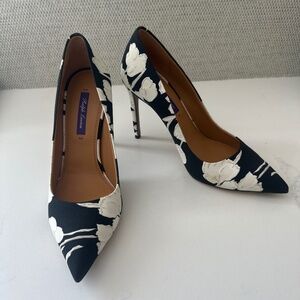 Ralph Lauren Collection Celia Floral Print Pump